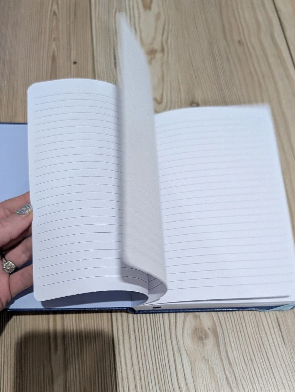 Custom Blue 'Bought Another Notebook' Hardcover Journal with Gold Lettering